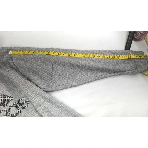 Adidas Mens Size 2XL Big Spellout Screenprint Logo Pullover Hoodie Gray Logo - Picture 12 of 12
